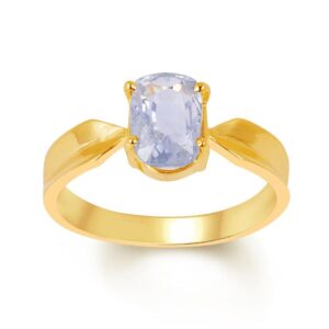 Blue Sapphire Adjustable Ring in Ashtadhatu RKBS19