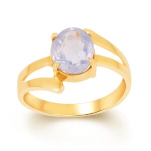 Blue Sapphire Adjustable Ring in Ashtadhatu RKBS02