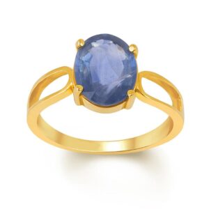 Blue Sapphire Adjustable Ring in Ashtadhatu RKBS05