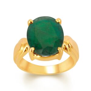 Emerald Adjustable Ring in Ashtadhatu RKEMR01