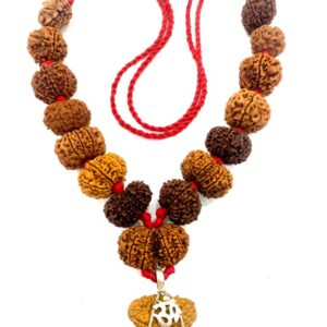 Nepali Rudraksha kantha 1 to 14 Mukhi With Gaurishankar & Ganesh in Thread