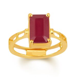 Ruby Adjustable Ring in Ashtadhatu RKRU01