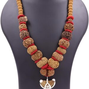 Nepali Collector size Rudraksha kantha 1 to 14 Mukhi With Gaurishankar & Ganesh in Thread