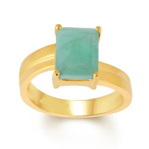 Emerald Adjustable Ring in Ashtadhatu RKEMR13