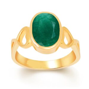 Emerald Adjustable Ring in Ashtadhatu RKEMR17
