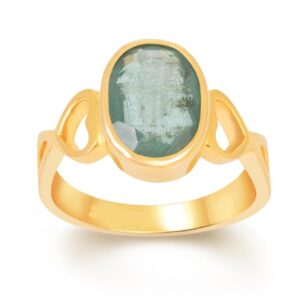 Emerald Adjustable Ring in Ashtadhatu RKEMR19