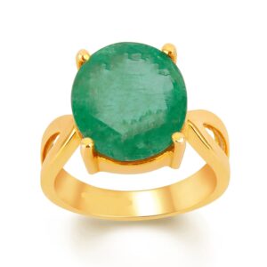Emerald Adjustable Ring in Ashtadhatu RKEMR03