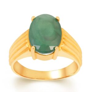 Emerald Adjustable Ring in Ashtadhatu RKEMR05