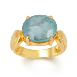 Emerald Adjustable Ring in Ashtadhatu RKEMR06