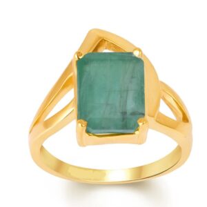 Emerald Adjustable Ring in Ashtadhatu RKEMR07