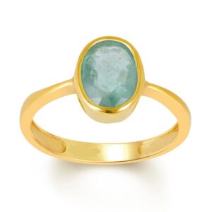 Emerald Adjustable Ring in Ashtadhatu RKEMR08