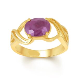 Ruby Adjustable Ring in Ashtadhatu RKRU10