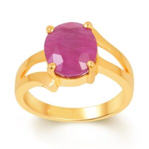 Ruby Adjustable Ring in Ashtadhatu RKRU13