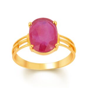Ruby Adjustable Ring in Ashtadhatu RKRU04