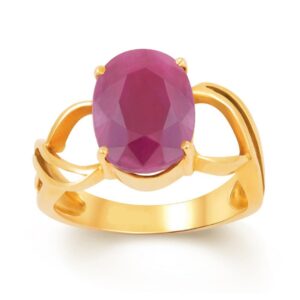 Ruby Adjustable Ring in Ashtadhatu RKRU08