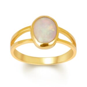 Australian Opal Adjustable Ring in Ashtadhatu RKOP02