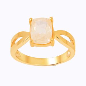 Yellow Sapphire Adjustable Ring in Ashtadhatu RKPUK17