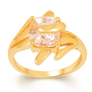 Yellow Sapphire Adjustable Ring in Ashtadhatu RKPUK02