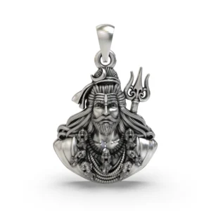 Shiva Face Pendant | Mahadev Bholenath Pendant for Men & Women | Handmade Hindu God Jewelry | Shivji Face Amulet for Protection & Strength
