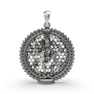 Nataraja 925 Silver Pendant – Lord Shiva Dancing Form