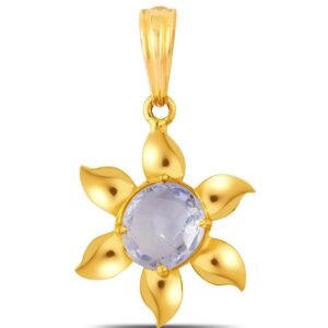 Blue Sapphire Pendant in Ashtadhatu RKBSP02