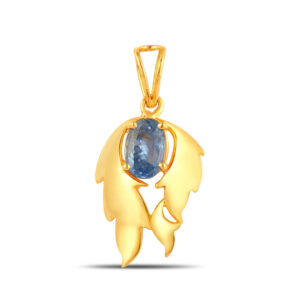 Blue Sapphire Pendant in Ashtadhatu RKBSP01