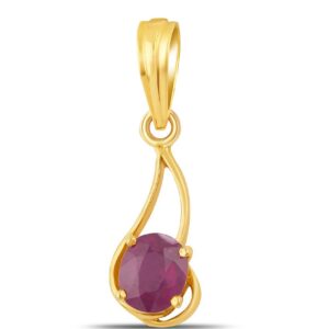 Ruby Adjustable Pendant in Ashtadhatu RKRUP01