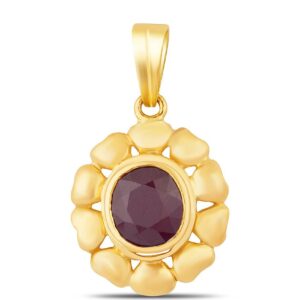 Ruby Adjustable Pendant in Ashtadhatu RKRUP02