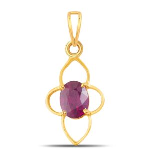 Ruby Adjustable Pendant in Ashtadhatu RKRUP04