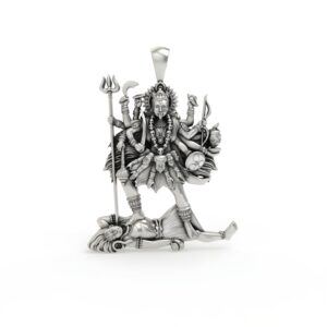 Silver kali maa pendant