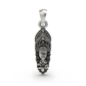 925 Silver Kalimaa Face Pendant | Fierce Goddess Kali Pendant for Power & Protection | Handmade Hindu Spiritual Jewelry