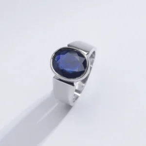 Blue Sapphire Adjustable Ring in Silver RKBSS001